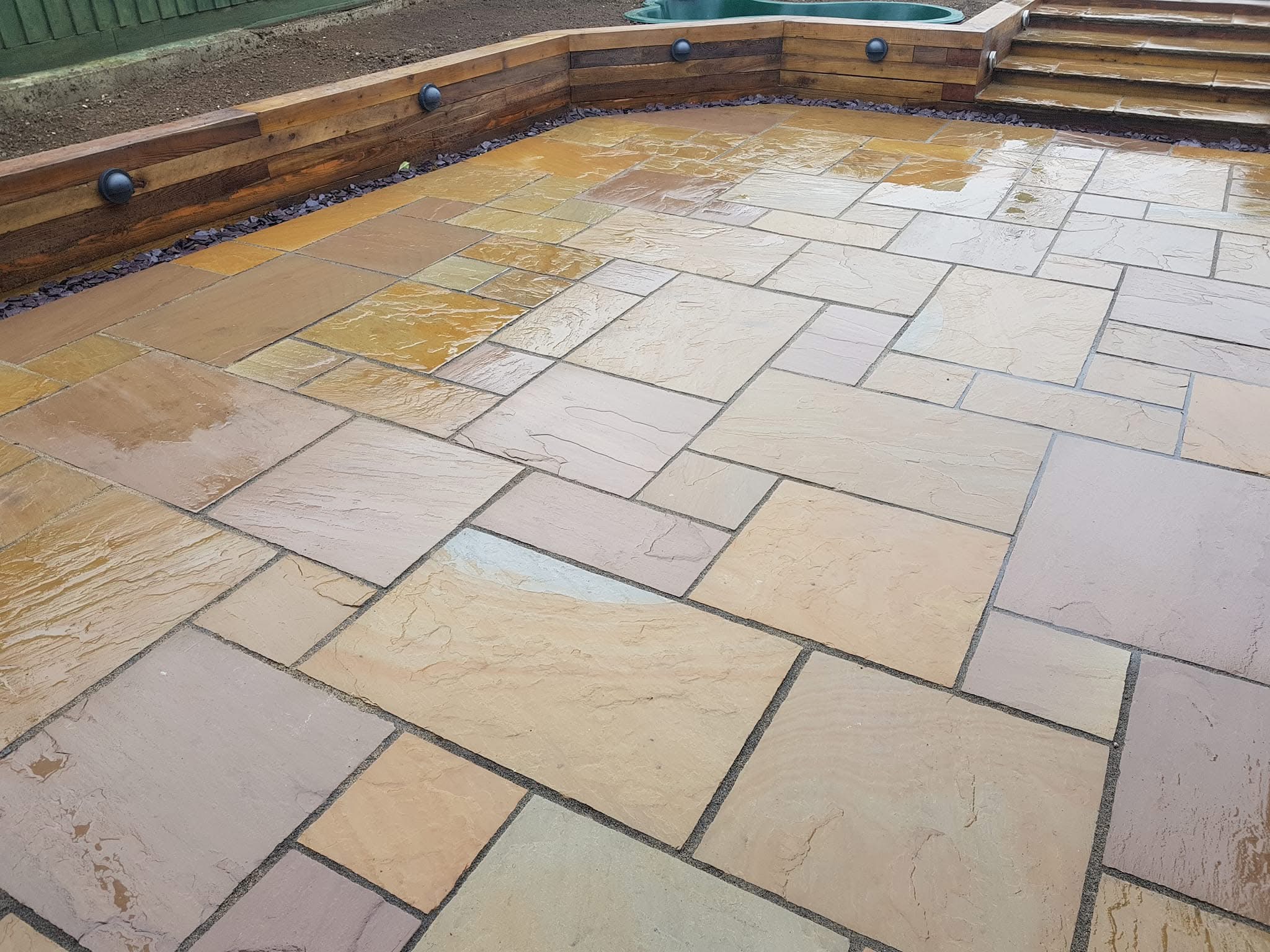 Patio Mid-Installation — AG Landscaping